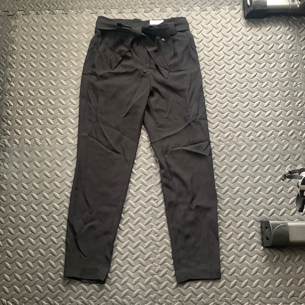 Express Ankle High Rise Black Pants